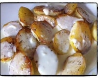 Pommes de terre aux herbes, sauce caprice des dieux