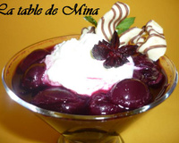 Soupe de cerises épicée au vin rouge