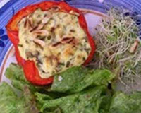 Poivrons farcis au fromage frais