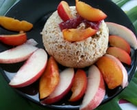 Bowl Cake cacao fruits rouges