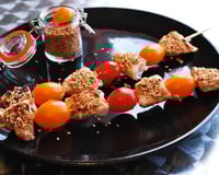 Brochette au thon miel - citron