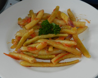 Haricot beurre à la tomate