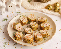 Mini bûchettes de Noël mortadelle–pistaches : l’apéro à l’italienne qui change tout