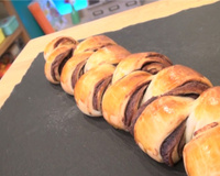 Brioche roulée inversée au chocolat