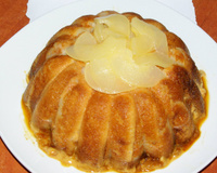 Charlotte poires caramel