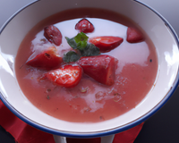 Soupe de fraises aux épices