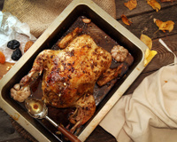 Dinde fermière aux 3 fruits : pomme, pruneau et marron