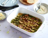 Asperges rôties au parmesan et jambon de Parme