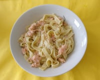 Tagliatelles au saumon fumé