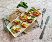 Demi-lunes de courgettes à la parmigiana