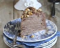 Mille-feuille de crêpes chocolat-banane