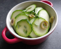 Gratin de courgettes aux olives et romarin