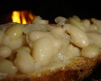 Tartines de mogettes.