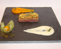Une jolie ardoise aux saveurs et couleurs automnales pour mettre en valeur l'agneau Bord Bia d'Irlande. Une version ici originale dans l'association des produits et parfums,…