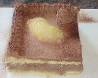 Gâteau poires / chocolat (entremet)