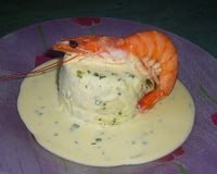 Terrine de poisson et noix de Saint-Jacques aux herbes