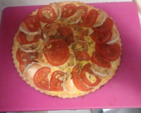 Tarte à la tomate et au chèvre