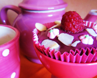 Cupcakes choco-framboises