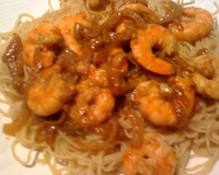 Les crevettes au lait de coco !