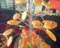 Tapas de blinis au thon et fromage blanc