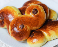 Brioches au safran de la Sainte Lucie