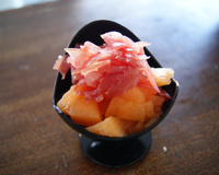 Verrine bacon et melon