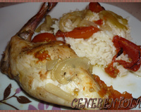 Lapin à la moutarde à la tomate