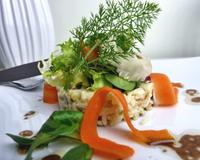 Les fruits secs contre les rides et le vieillissement, le tout accompagné de riz et d'une bonne mayonnaise maison.