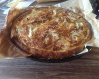 Quiche aux endives, lardons et gouda