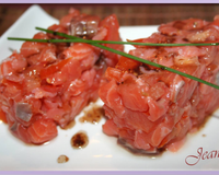 Tartare aux deux saumons classique