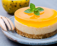 cheesecake orange et fruit de la passion
