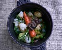 Légumes du printemps et escargot...avec une touche de caviar d'escargot !