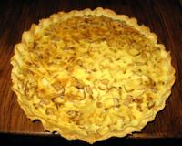 Tarte salée oignons-lardons-béchamel