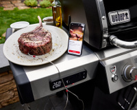 Côte de bœuf grillée au barbecue en cuisson connectée