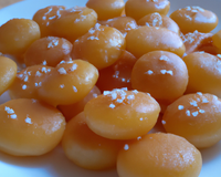 Bouchées sucrées salées aux patates douces confites