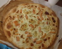 Pizza au saumon et Boursin