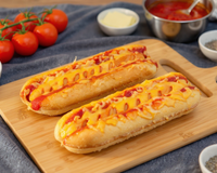 Hot dog gratinés