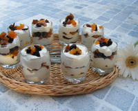 Verrines gourmandes aux fruits secs