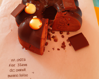 Gâteau au chocolat bicouche et pralin