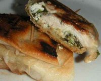 Bricks poulet, épinards, chèvre