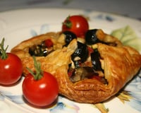 Paniers feuilletés aux légumes du soleil