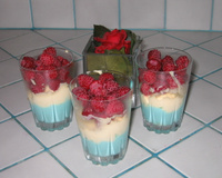 Tiramisu curaçao - framboises