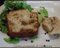 Voici le cake de Noël, idéal à l'apéritif pour accompagner le foie gras.