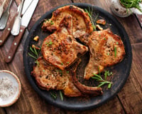 Côtes de porc marinées au barbecue