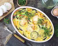 Gratin facile de courgettes au chèvre frais