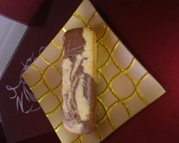 Cake marbré coco et chocolat