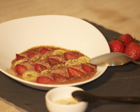 Gratin fraises-bananes au chocolat