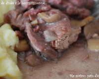 Sauté de dinde façon bourguignonne