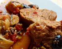 Veau aux citrons confits et aux olives