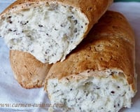 Pain blanc aux graines de lin